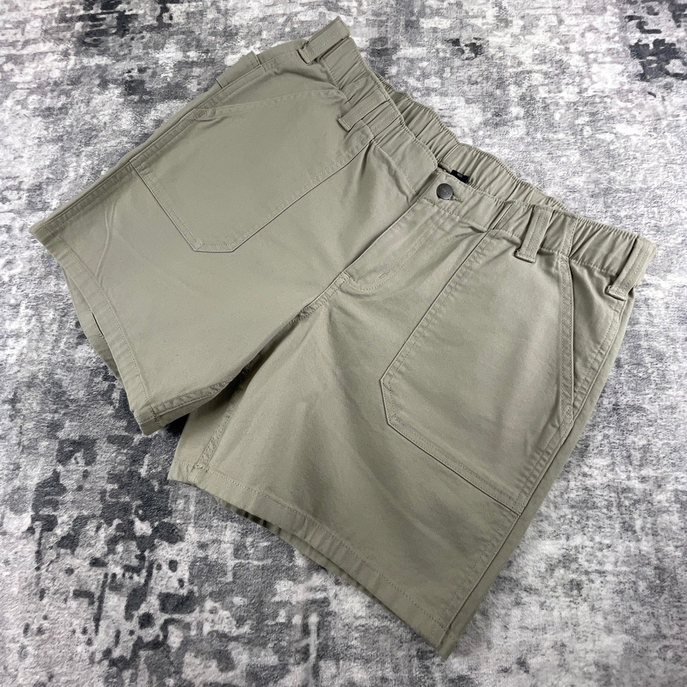 Carhartt‎ Womens 12 Rugged Flex Work Shorts Solid Tan Relaxed Fit Gorpcore